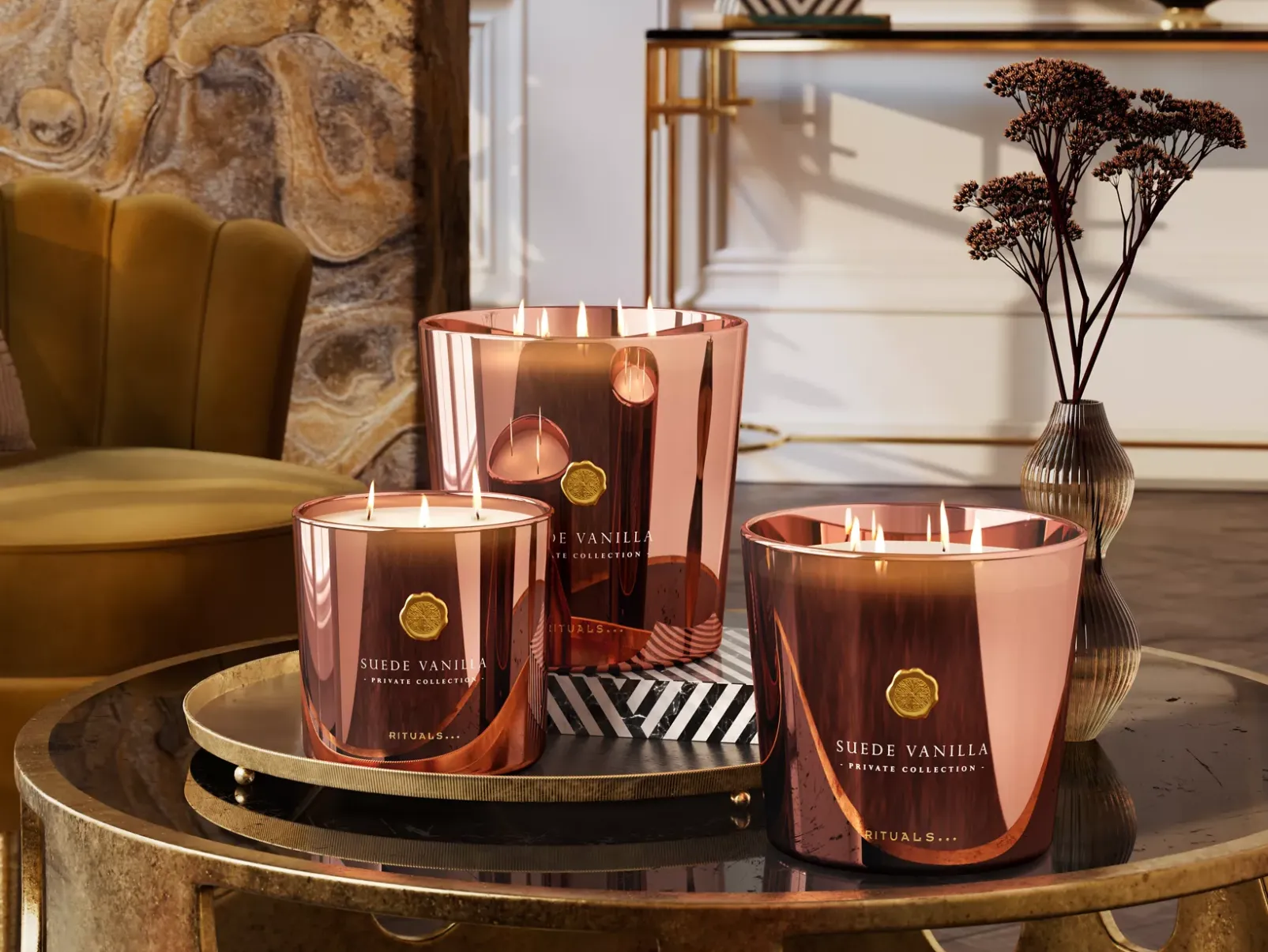 Rituals Medium Suede Vanilla Scented Candle